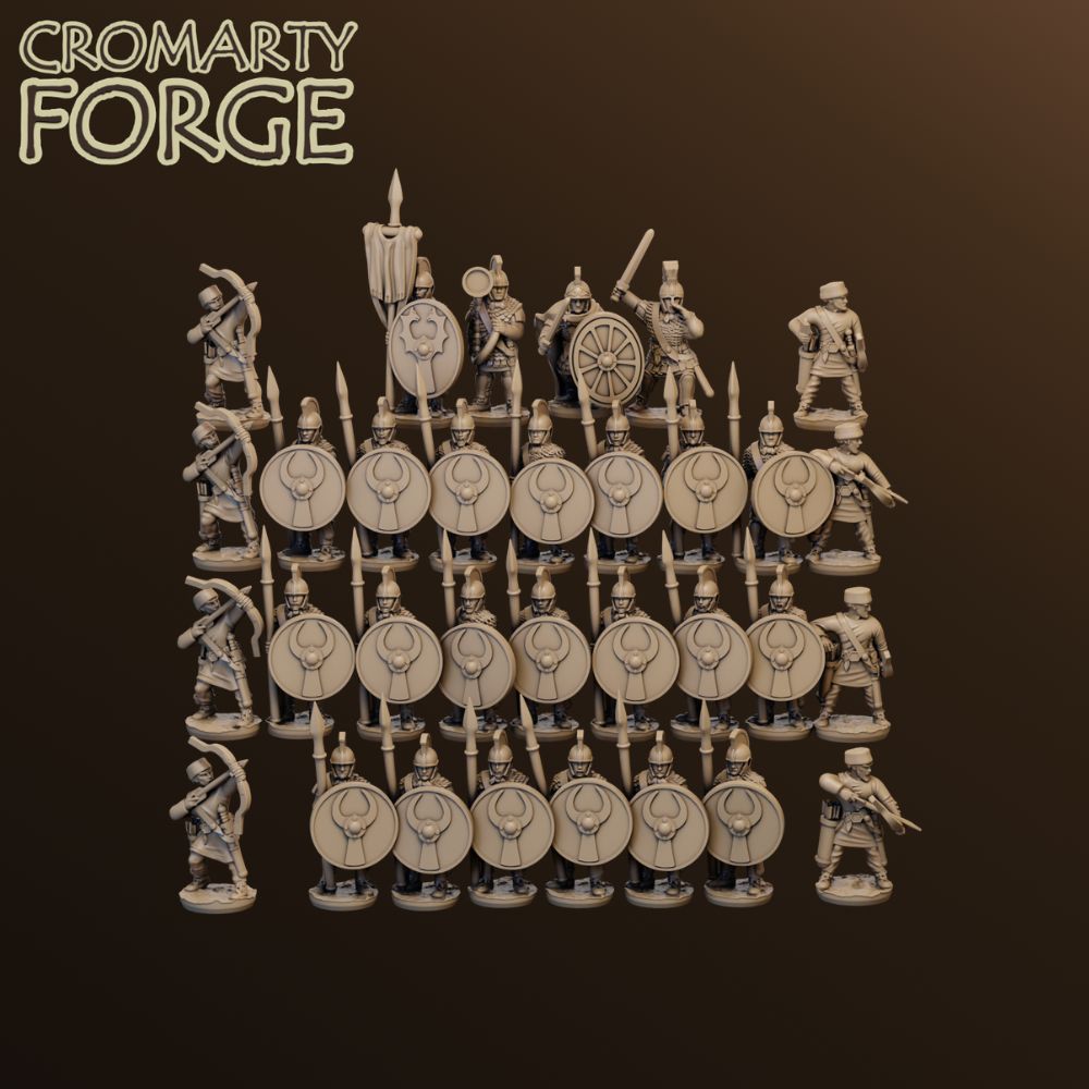 15mm Late Roman Palatina Infantry Standing With Archers Unit image 0