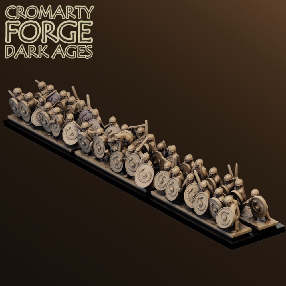 10mm Late Imperial Roman Unarmored Infantry Attacking image 0