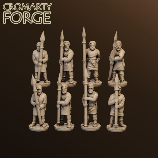 15mm Goth Poorly Armed Warriors Standing Pack Breaker image 0