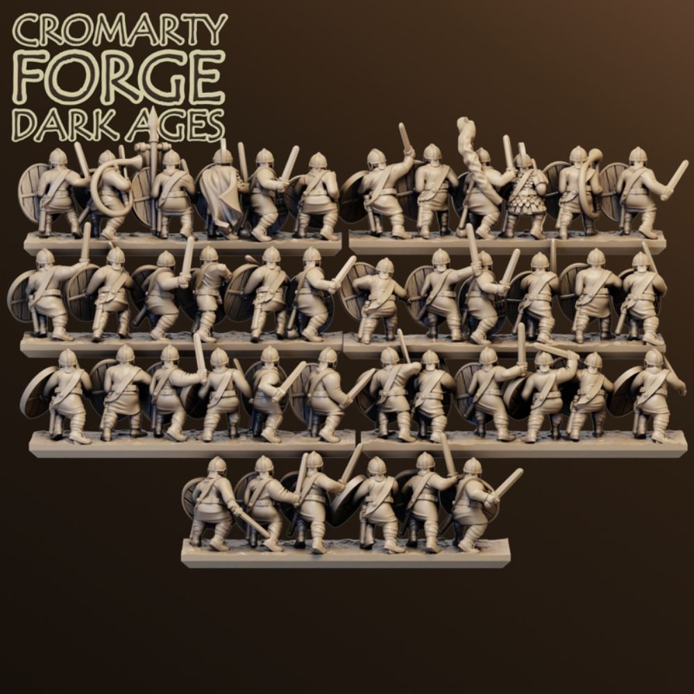 10mm Late Imperial Roman Unarmored Infantry Attacking image 1