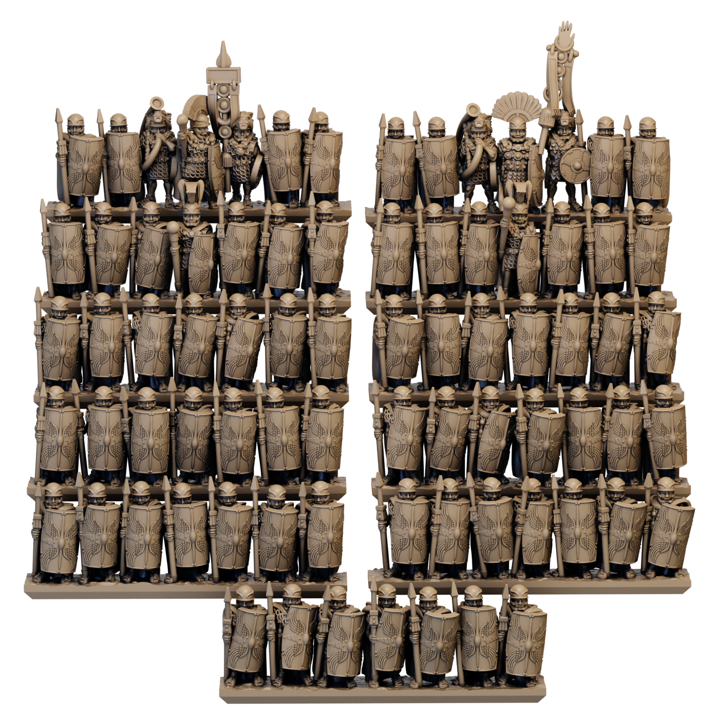 10mm Late Republic Roman Veteran Legionaries Standing Unit image 0