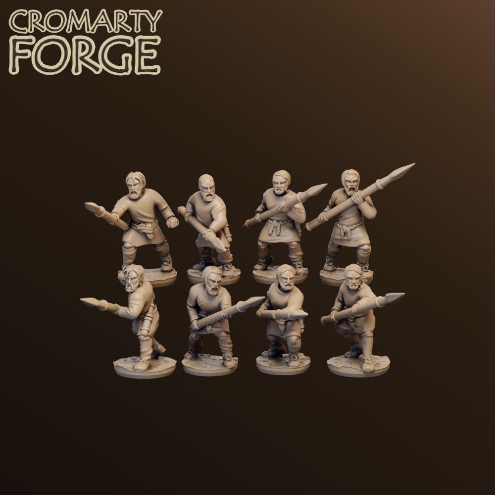 15mm Goth Poorly Armed Warriors Attacking Pack Breaker image 0
