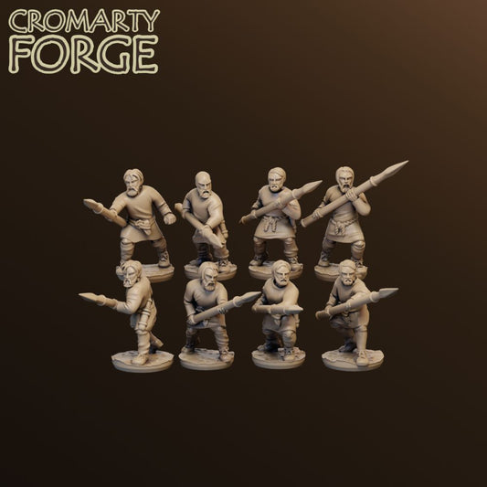 15mm Goth Poorly Armed Warriors Attacking Pack Breaker image 0