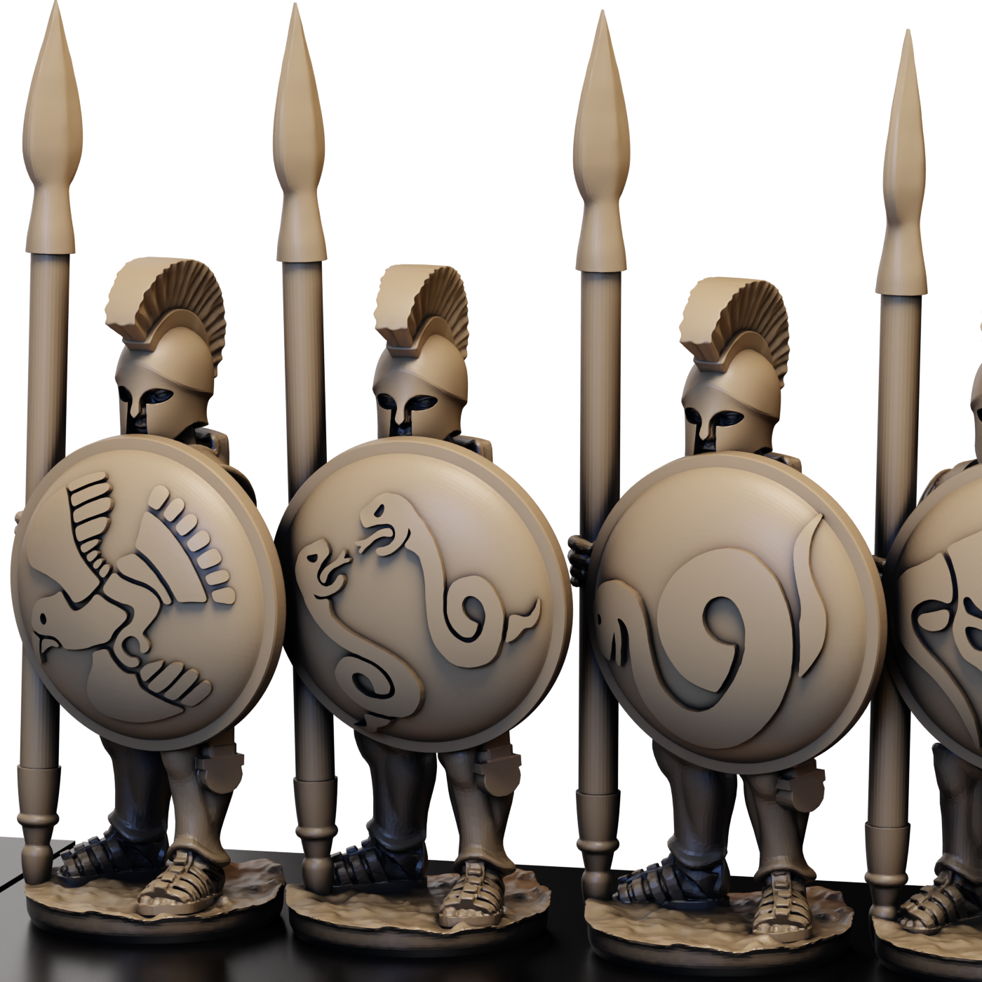 15mm Earlier Greek Armoured Hoplite Standing Pack Breaker image 1