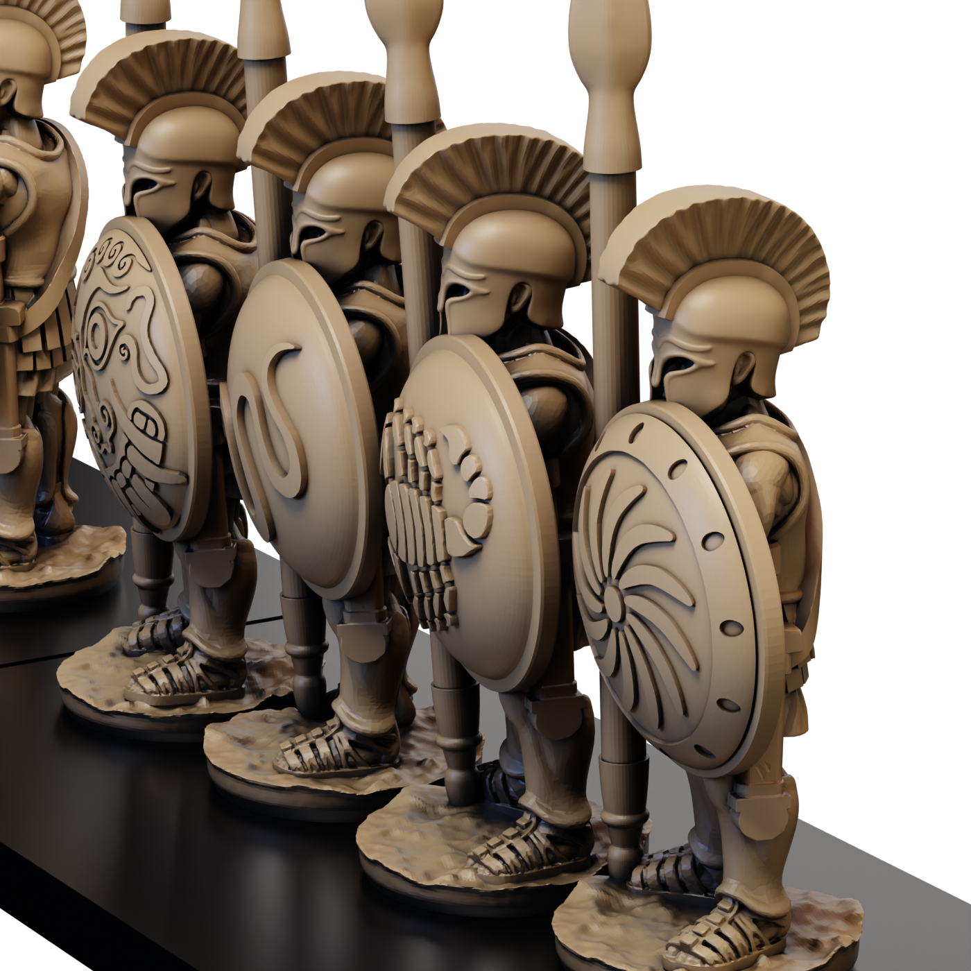 15mm Later Greek Armoured Hoplite Standing Pack Breaker image 0