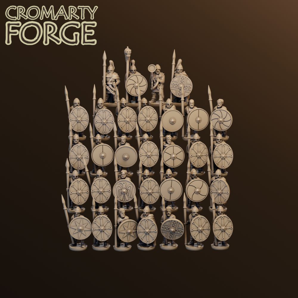 15mm Goth Warriors Standing Unit image 0