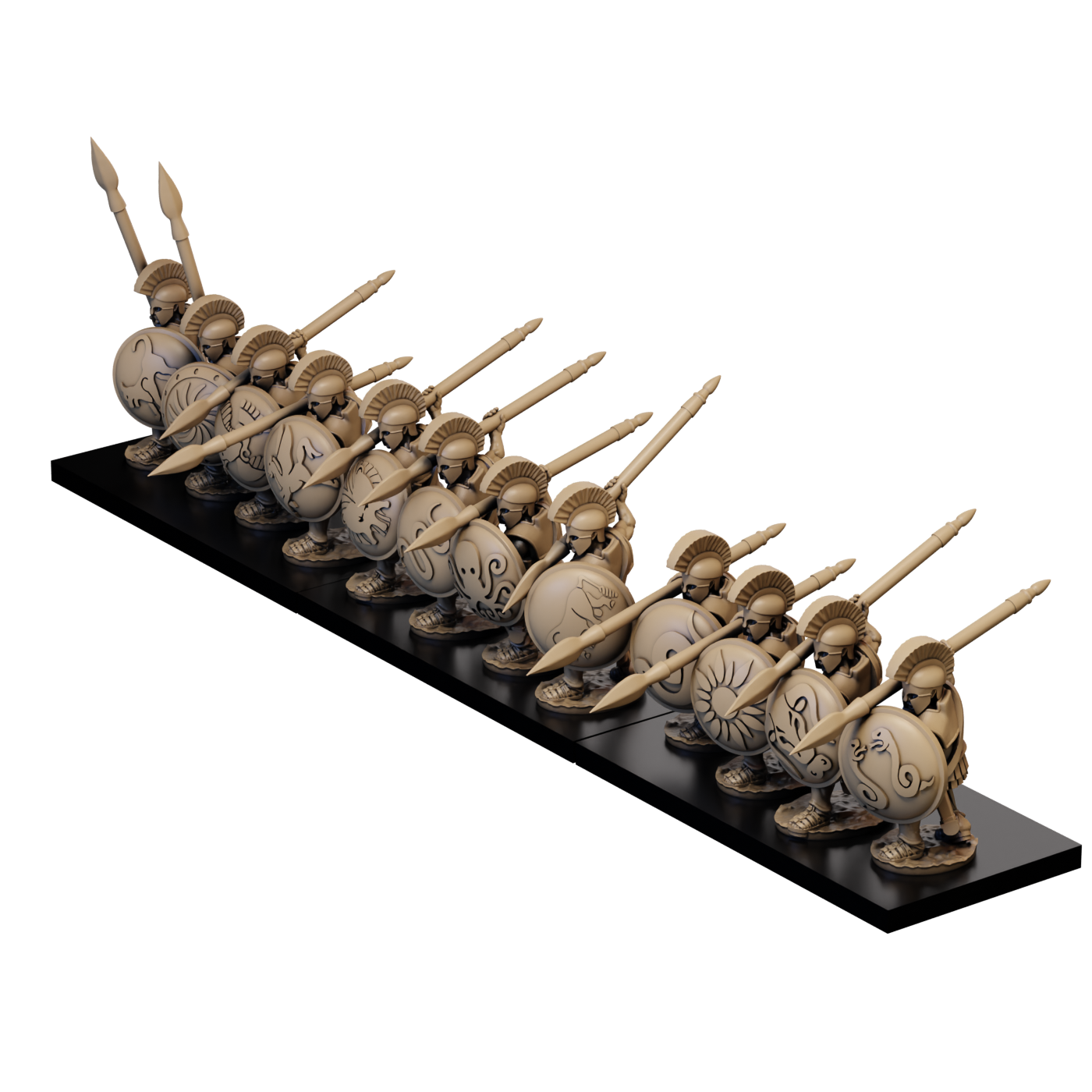 15mm Later Greek Armoured Hoplite Attacking Unit image 2