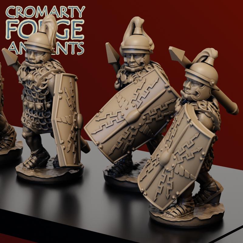 10mm Late Republic Roman Legionaries Throwing Pila Unit image 2