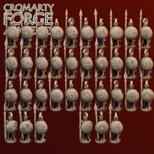 10mm Earlier Unarmoured Hoplite Standing OPTION 1 Unit
