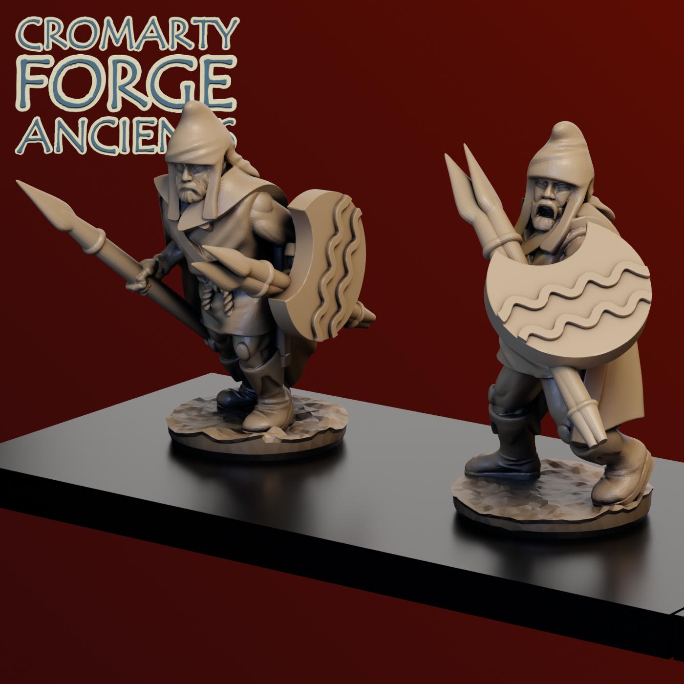 15mm Thracian Peltasts Small Unit