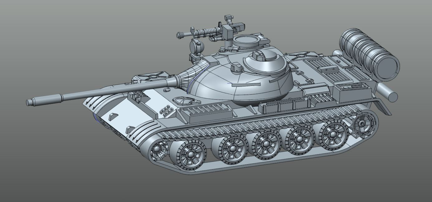 Cold War Warsaw Pact T55A 15mm