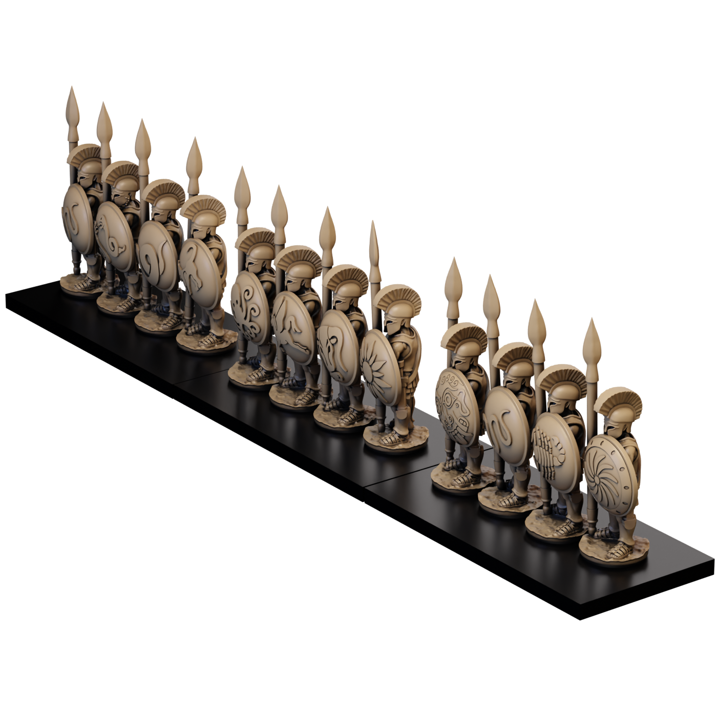 15mm Later Greek Armoured Hoplite Standing Unit image 2