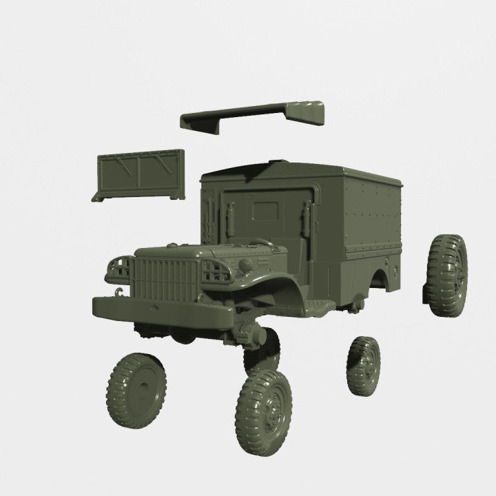 WW2 USA Europe Dodge WC-64 Ambulance 15mm image 1