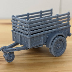 WW2 USA Europe 1-ton cargo trailer "Ben Hur" for all Dodge WC models 15mm image 0