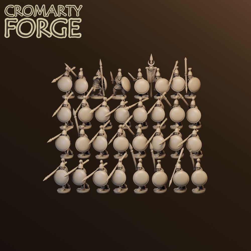 15mm Carthaginian Infantry Attacking Unit image 0