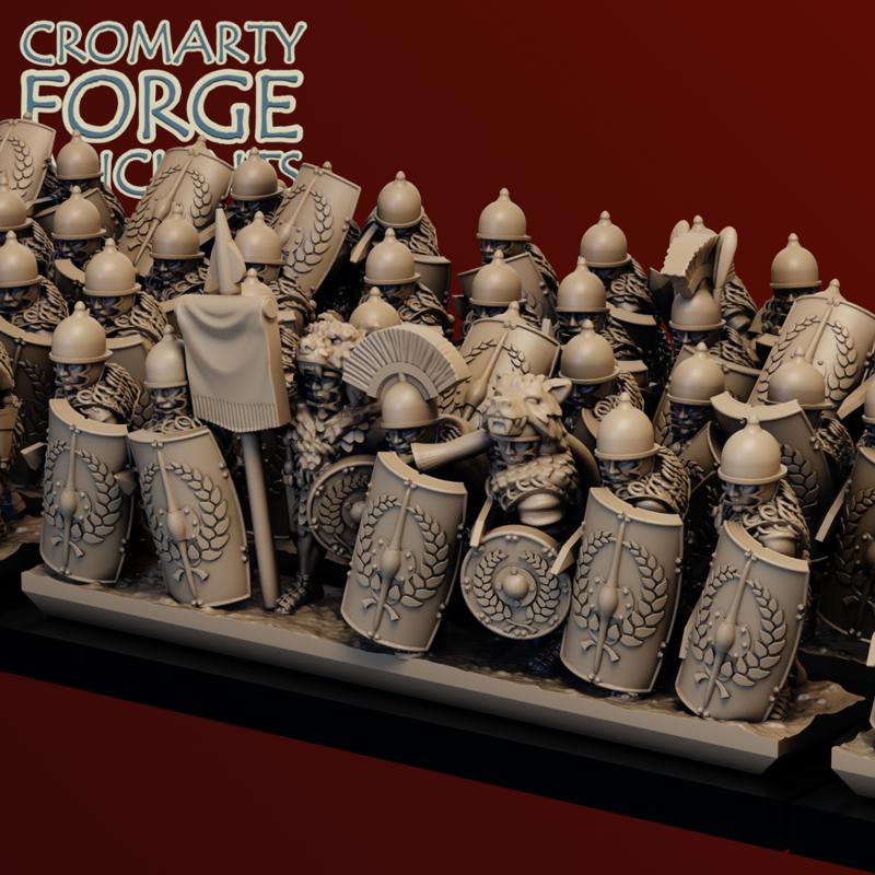 10mm Late Republic Roman Legionaries Attacking Unit image 1