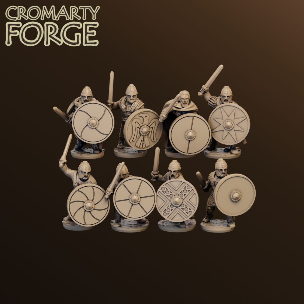 15mm Goth Warriors Attacking Pack Breaker image 0