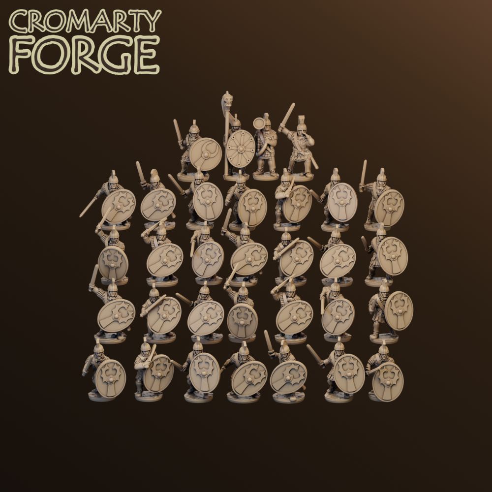 15mm Late Roman Palatina Infantry Attacking Sword Unit image 0