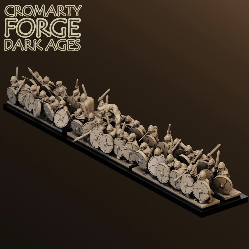10mm Goth Infantry Attacking image 1