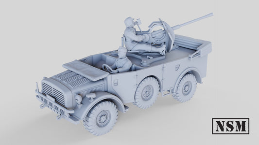 WW2 Horch heavy car with 2cm flak 15mm image 0