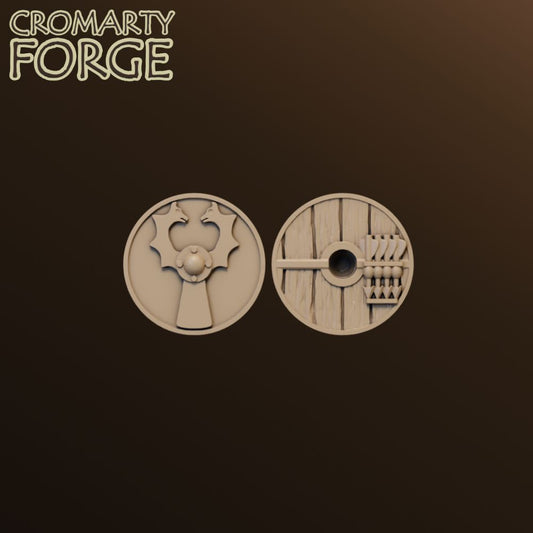 15mm Late Romans Round Shield 3 With Darts - Set of 32 image 0