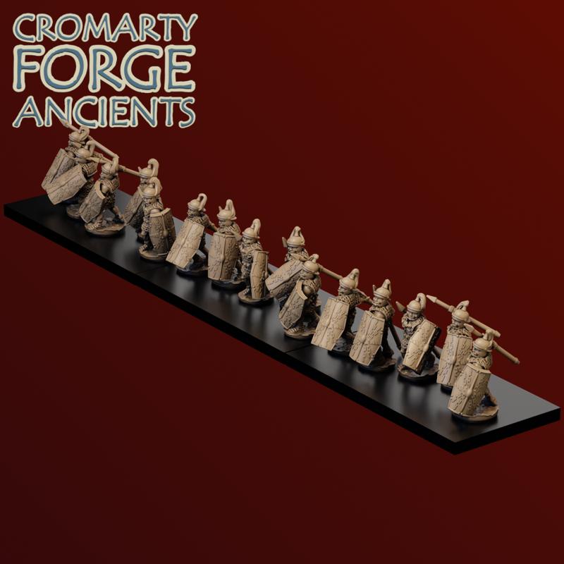 10mm Late Republic Roman Legionaries Throwing Pila Unit image 1