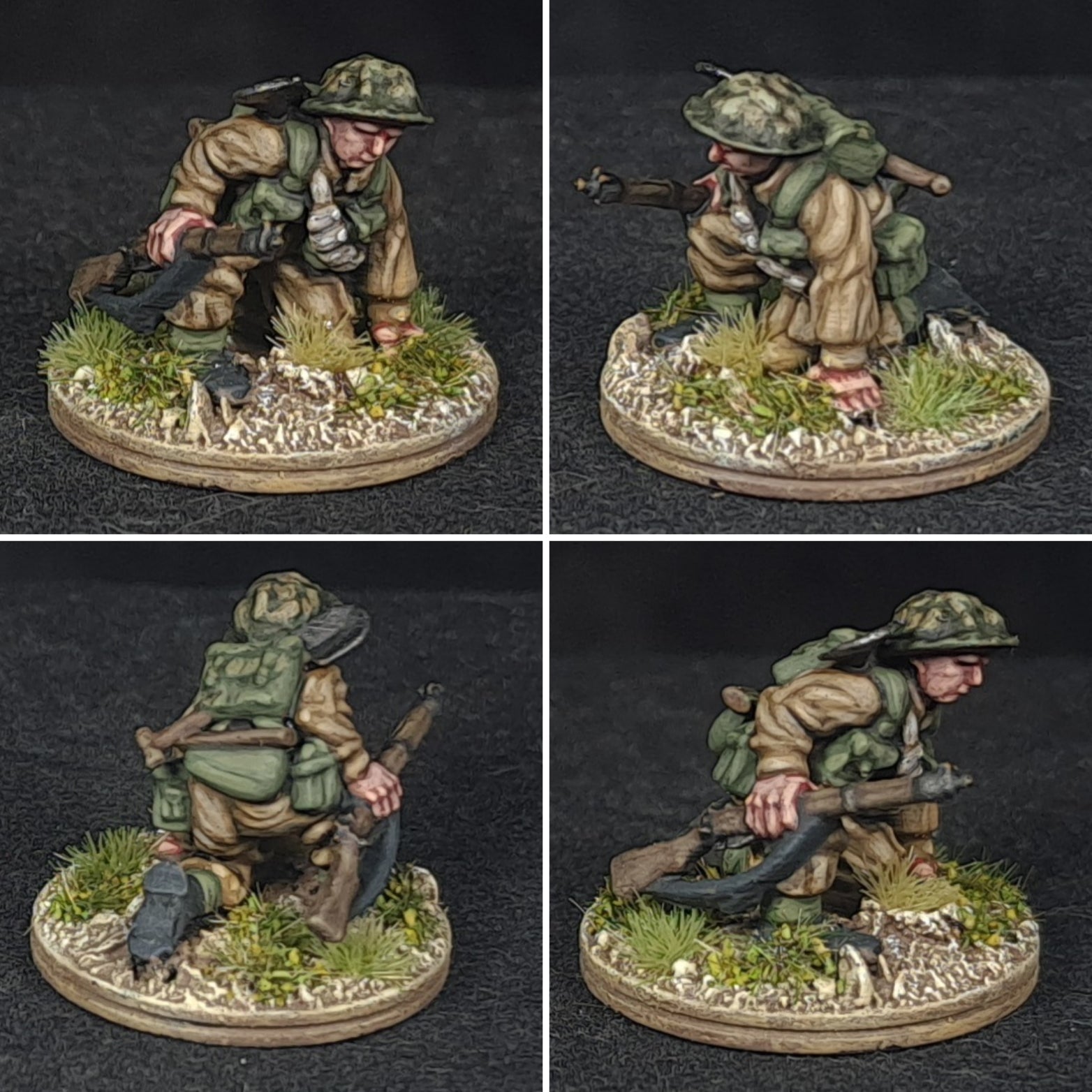 WW2 British and Commonwealth British Infantry 44-45 Motor Platoon with M5 halftracks 12mm image 1