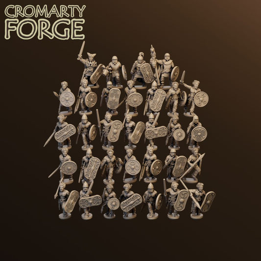 15mm Briton Warriors Unit image 0