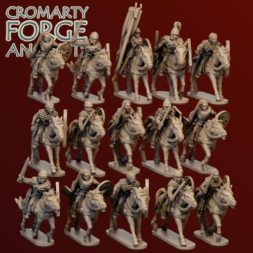 13.5mm Gallic Noble Cavalry Unit image 0