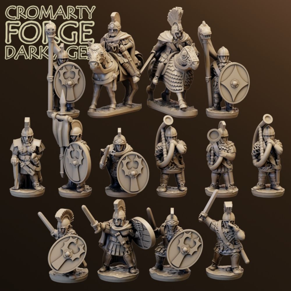 10mm Late Imperial Roman Command – Plastic Soldier 3D
