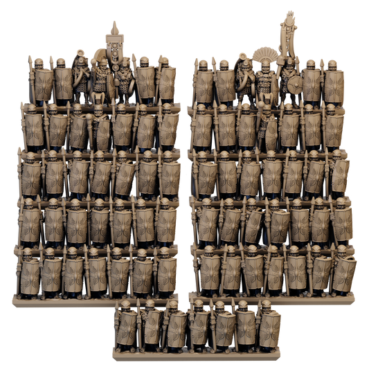 10mm Late Republic Roman Veteran Legionaries Standing Unit image 0