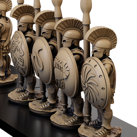 15mm Later Greek Armoured Hoplite Standing Pack Breaker image 0