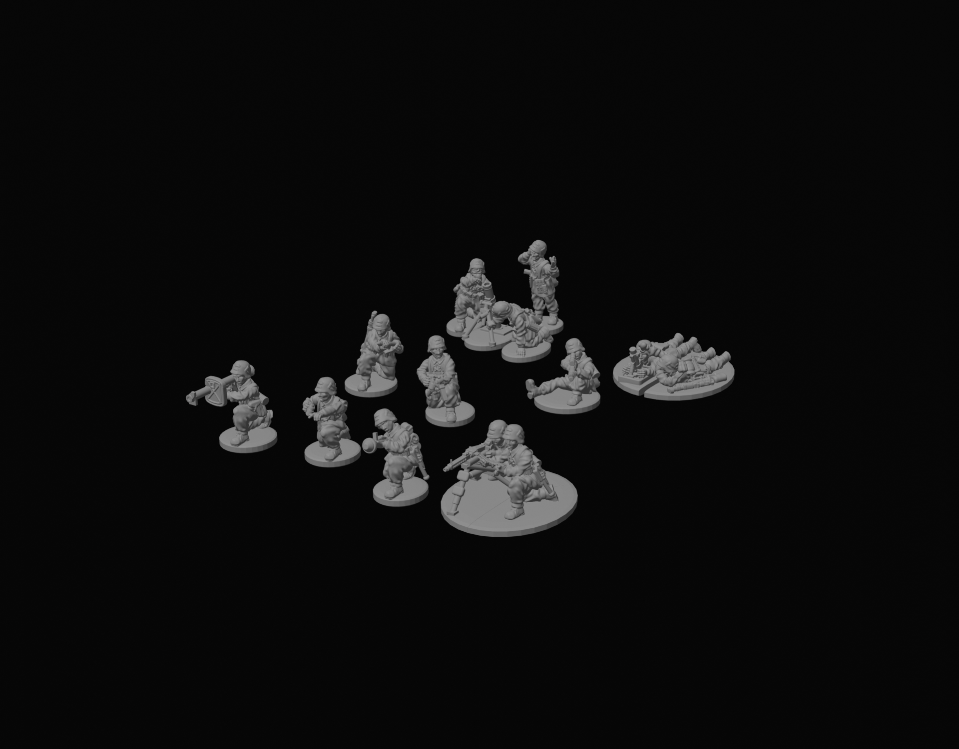 WW2 Panzergrenadiers 1943-45 Dismounted Heavy Weapons 06mm - Platoon image 0