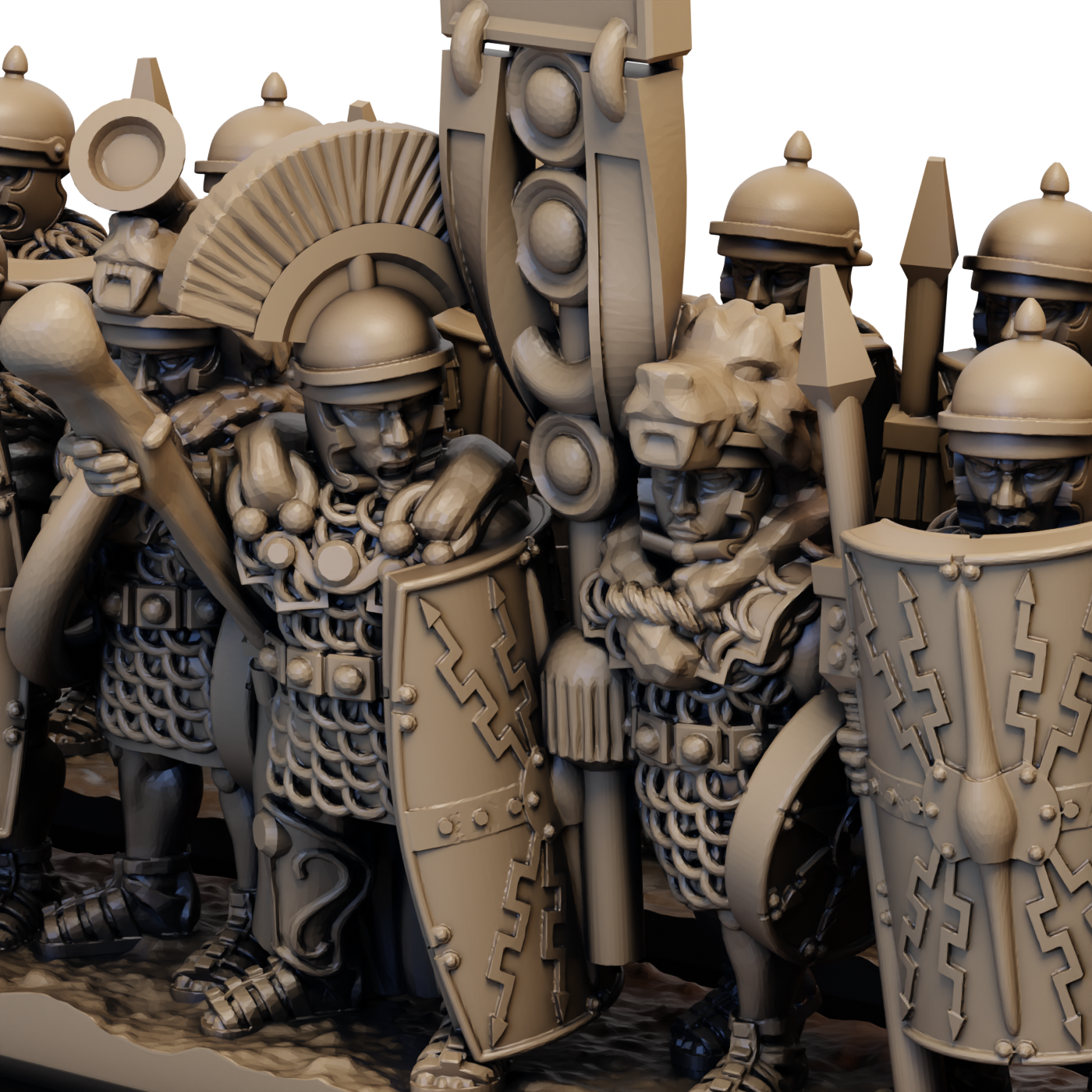 10mm Late Republic Roman Legionaries Standing Unit image 4