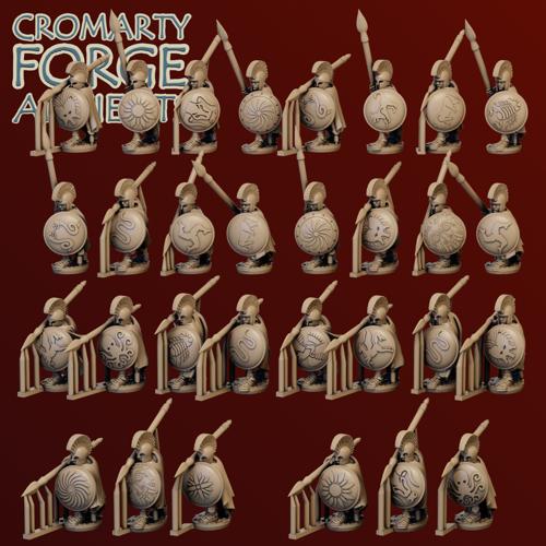 10mm Earlier Unarmoured Hoplite Attacking OPTION 3 Unit