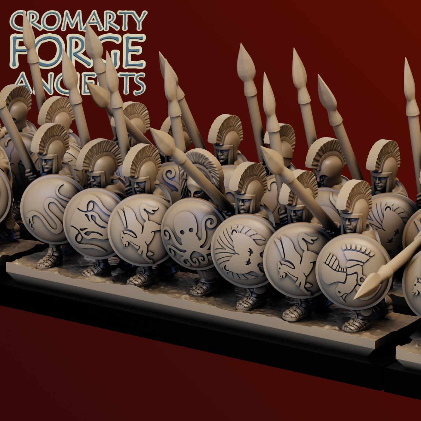 10mm Earlier Unarmoured Hoplite Attacking OPTION 3 Unit