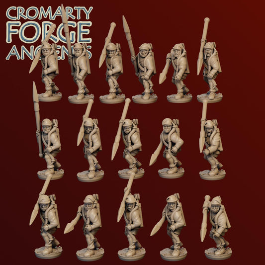 15mm Achaemenid Persian Immortal Infantry Attack Unarmoured Spear Unit