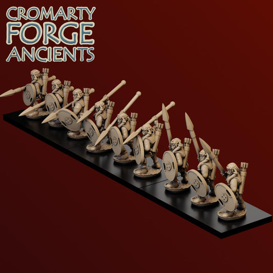15mm Achaemenid Persian Immortal Infantry Attack Armour Quilt Spear And Bow Unit