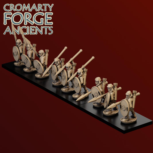 15mm Achaemenid Persian Immortal Infantry Attack Unarmoured Spear And Bow Unit