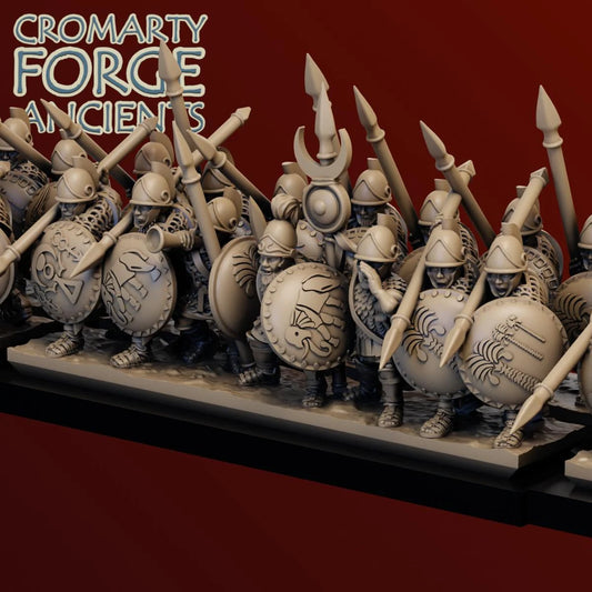 10mm Carthaginian Infantry Attacking Unit