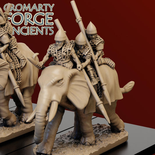 10mm Carthaginian Elephants Unarmoured Bareback Unit