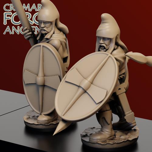 15mm Thracian Spearmen Attacking Pack Breaker