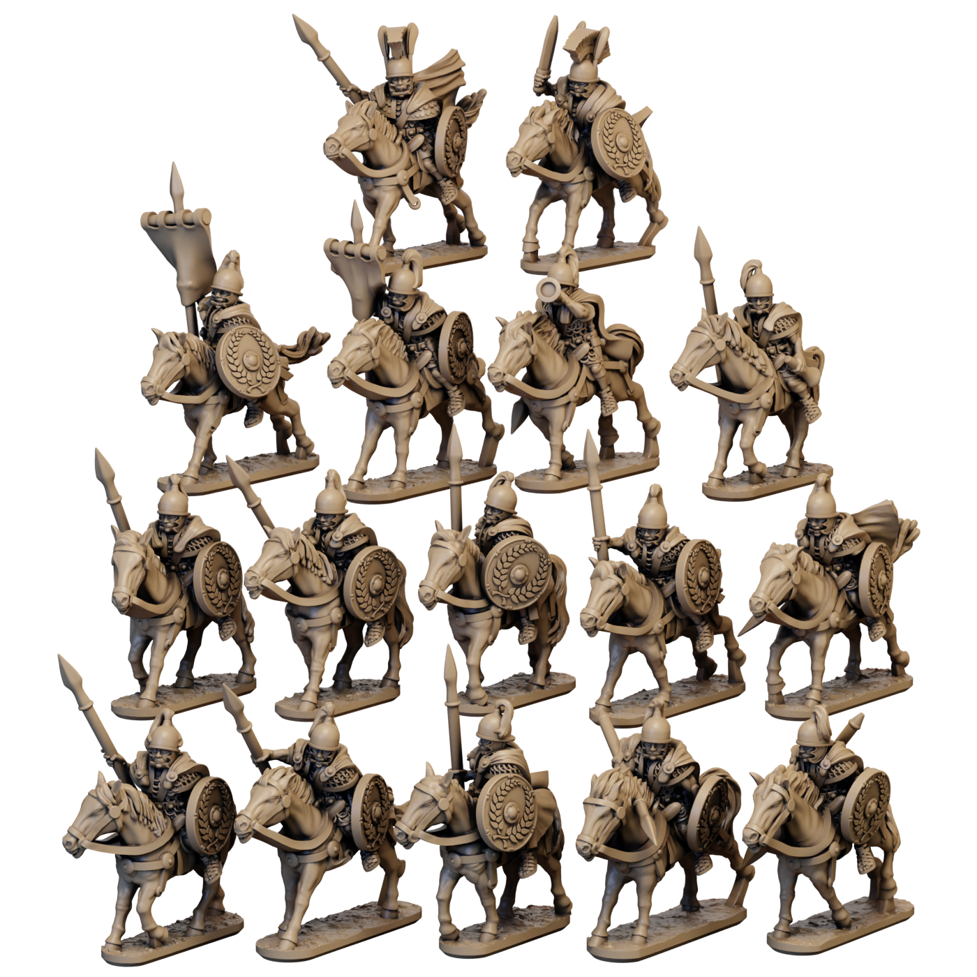 10mm Late Republic Roman Cavalry Vetrans Unit image 0