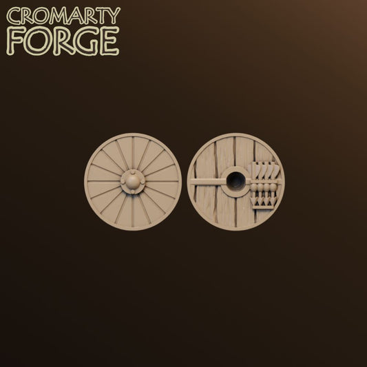 15mm Late Romans Round Shield 8 With Darts - Set of 32 image 0