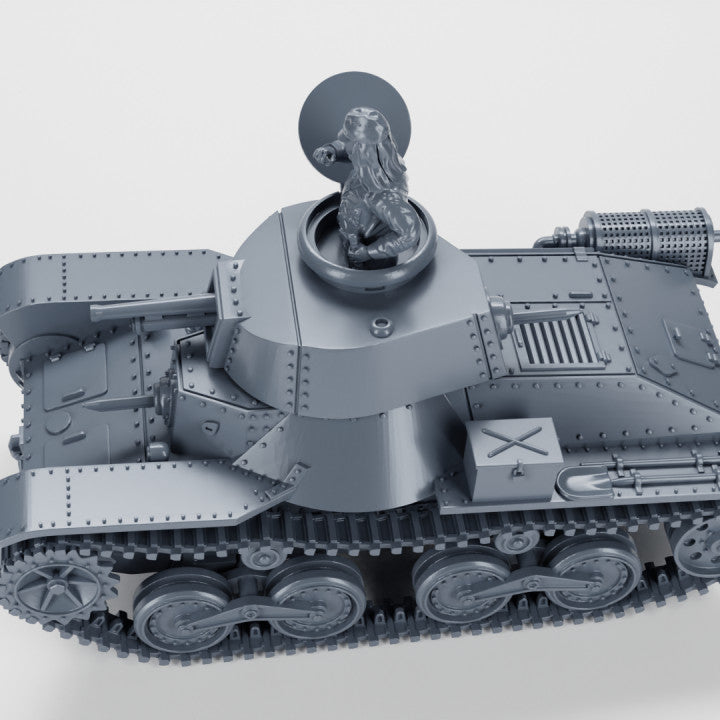 WW2 Japanese Type 4 Ke-Nu Light Tank 15mm image 1
