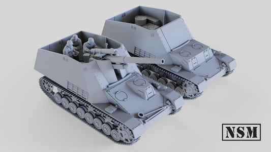 WW2 Hummel and Ammo Carrier 10mm image 0