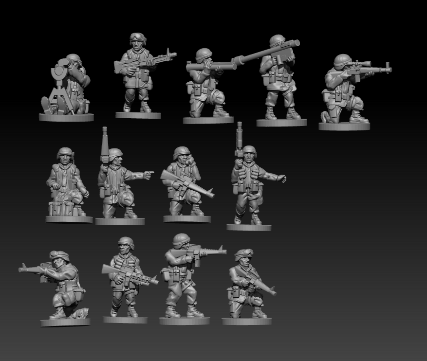 10mm Northag US Infantry Platoon Dismounted image 0