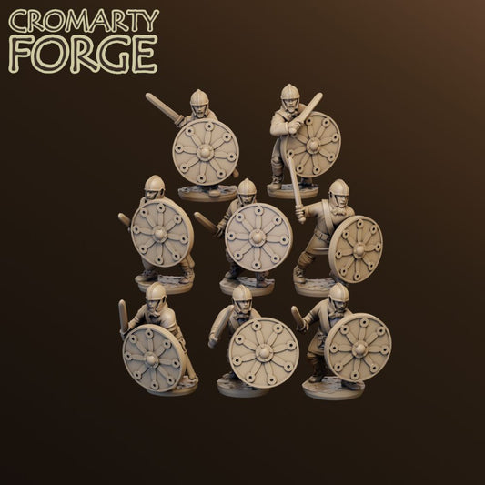 15mm Late Roman Unarmoured Infantry Attacking Sword Pack Breaker image 0