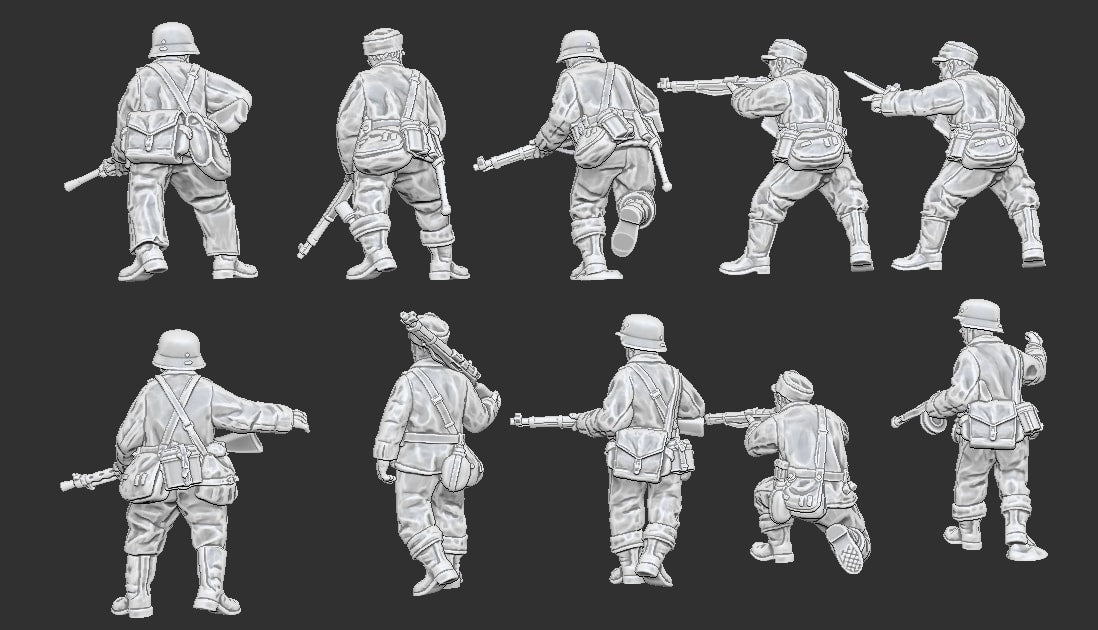 WW2 Finnish Infantry Summer Uniform Platoon 15mm image 1