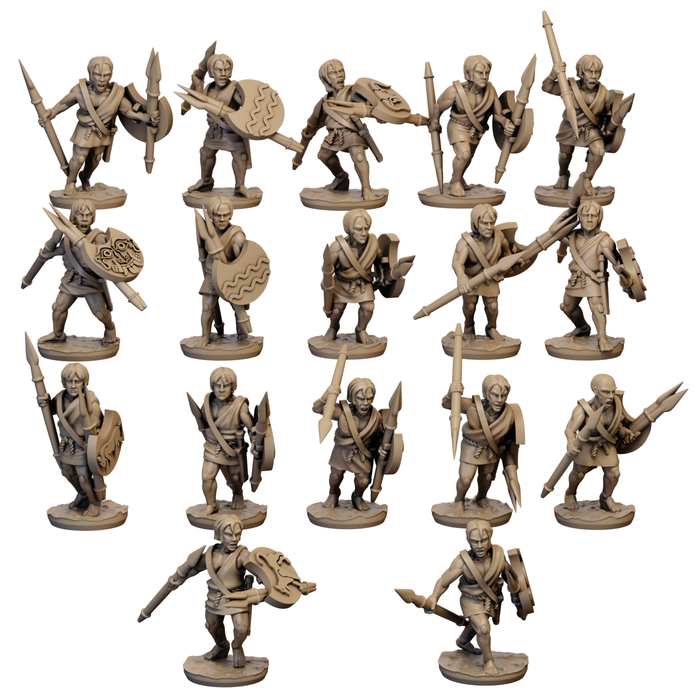 15mm Greek Peltasts Small Unit image 0